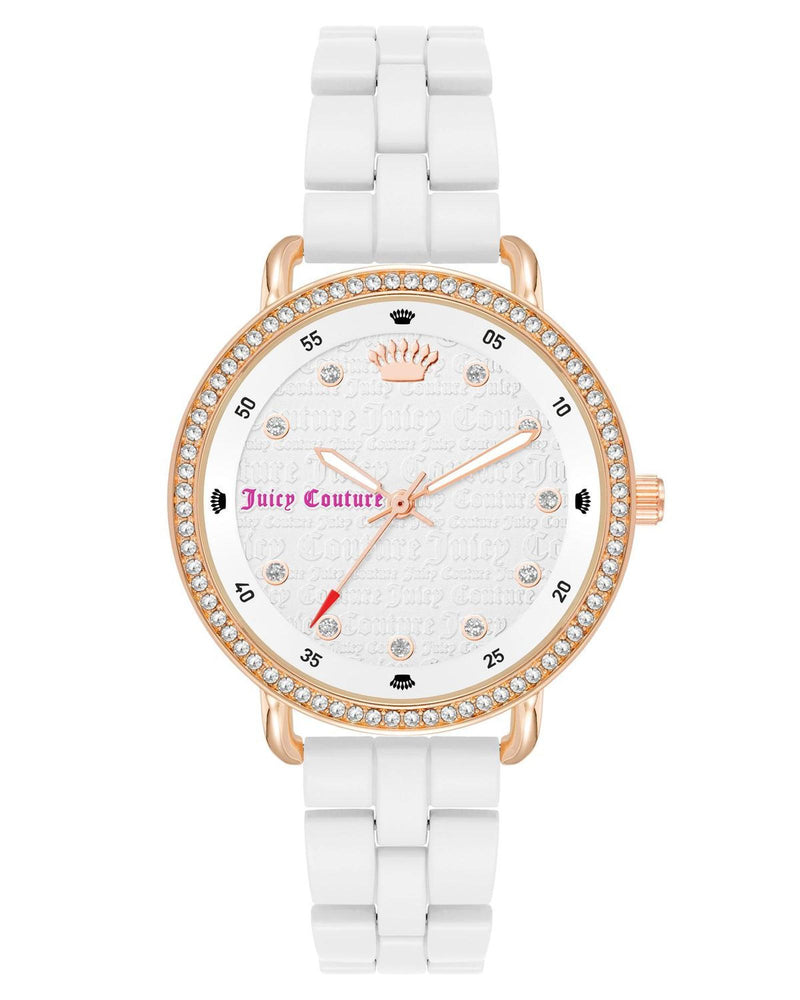 Rose Gold Fashion Watch with Rhine Stone Facing One Size Women